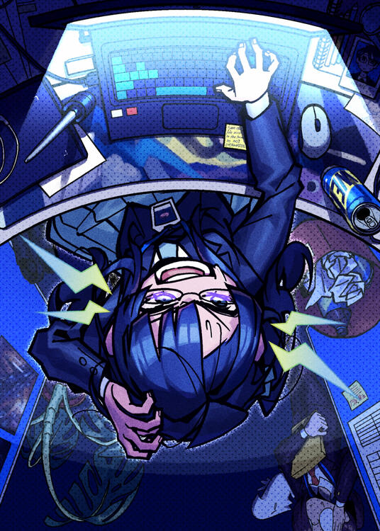 Office worker, 2023, Digital, Personal work