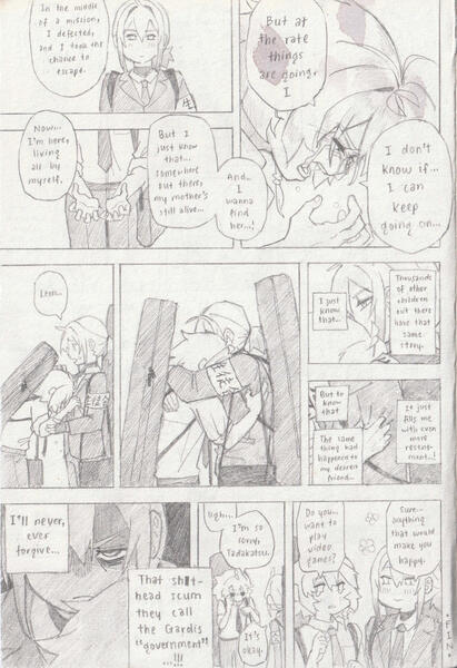 Tadaleon AU (Part 3), 2025, Pencil on paper, Fan/Personal work