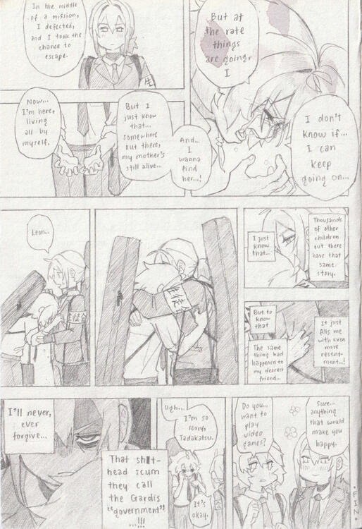 Tadaleon AU (Part 3), 2025, Pencil on paper, Fan/Personal work