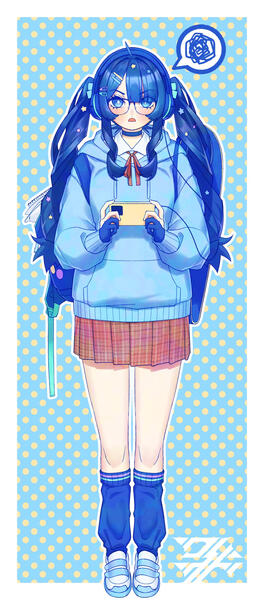2026, "Study of Character Design #3: LEISURE GIRL", Digital, Assessment work. IB Visual Arts Exhibition May 2026.