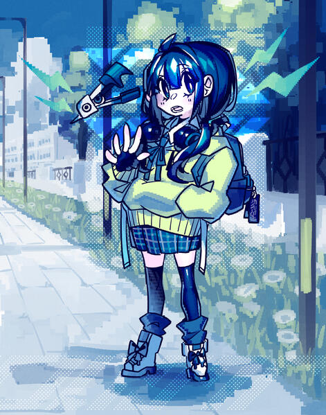 2022, Stream Palette girl, Digital, Fan art.