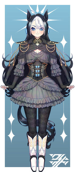 2026, "Study of Character Design #2: EQUINE GIRL", Digital, Assessment work. IB Visual Arts Exhibition May 2026.